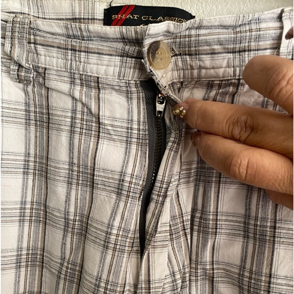 Phat Farm Classic Plaid Flat Front Performance Shorts 38 - Picture 4 of 12